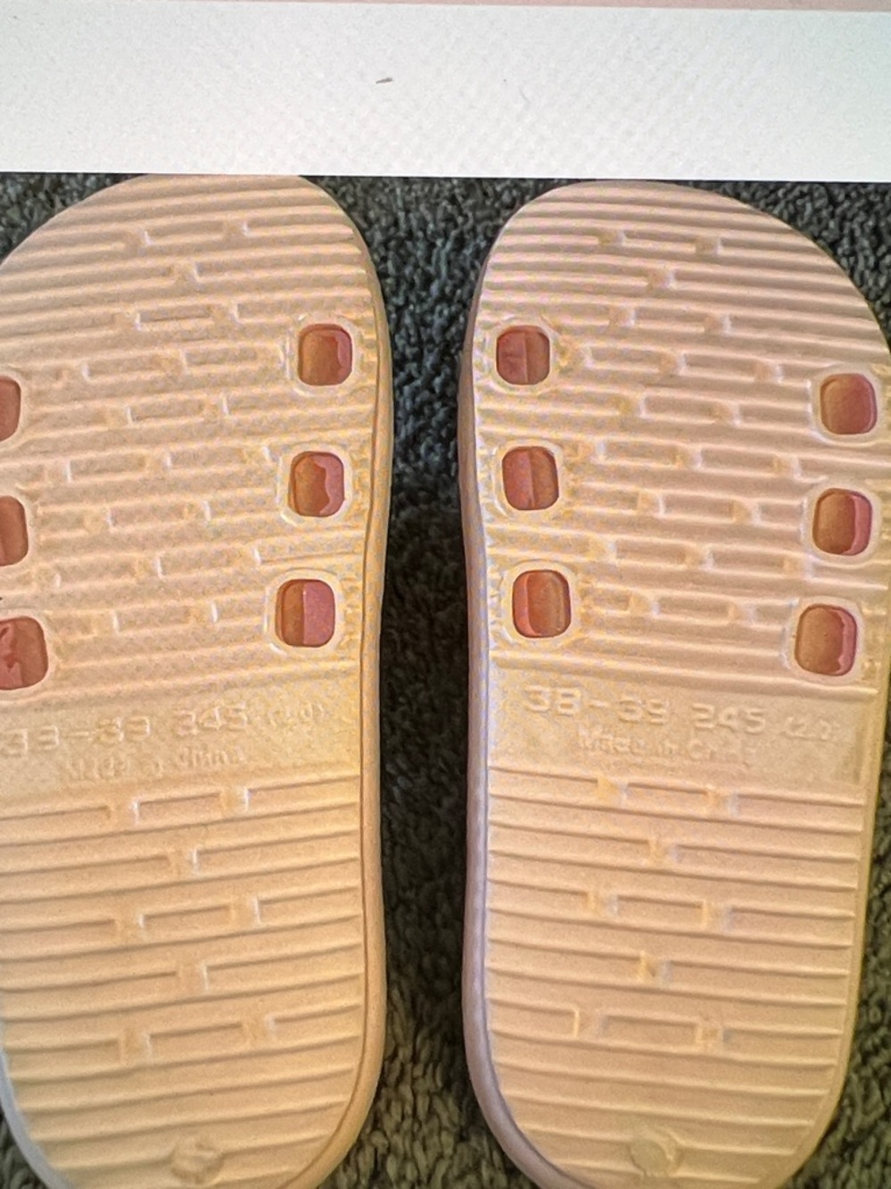 Pink white checked Slides - Picture 2 of 3